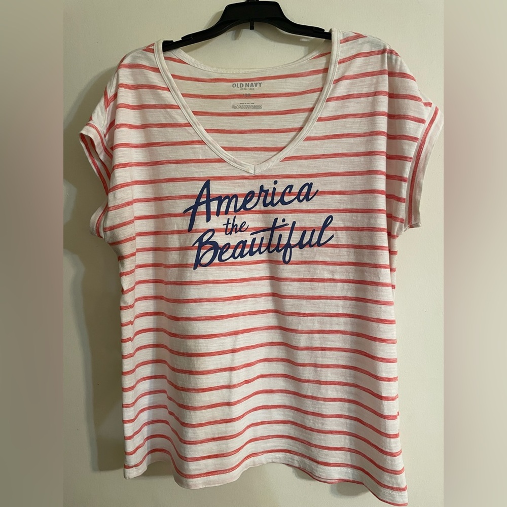 Old Navy t-shirt. America the Beautiful